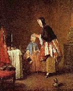 Jean Simeon Chardin Die Morgentoilette oil on canvas